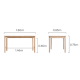 Linspire Bliss Dining Table with 4 Chairs Set, 1.6m