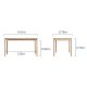 Linspire Bliss Dining Table with 4 Chairs Set, 1.4m