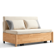 Linspire Don 2-Seater Sofa Bed, White