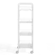 Linspire Tulle 4-Tier Trolley, White