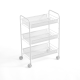 Linspire Tulle 3-Tier Trolley, White