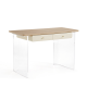 Linspire Wisp Illusion Desk with Transparent Legs