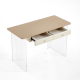 Linspire Wisp Illusion Desk with Transparent Legs