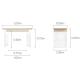 Linspire Wisp Illusion Desk with Transparent Legs