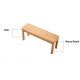 Linspire Sicily Solid Wood Dining Bench