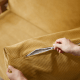 Linspire Drift 3-Seater Corduroy Fabric Sofa, Dark Yellow