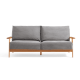 Linspire Drift 3.5-Seater Corduroy Fabric Sofa, Dark Grey