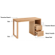 Linspire Reflect Desk with Side Drawers