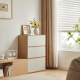 Linspire Rena Chest of 3 Drawers, Natural & Light Grey