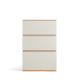 Linspire Rena Chest of 3 Drawers, Natural & Light Grey