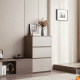 Linspire Rena Chest of 3 Drawers, Warm Wood & Grey