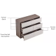 Linspire Rena Chest of 6 Drawers, Warm Wood & Grey