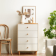 Linspire Fresko Chest of 4 Drawers, White & Natural