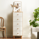 Linspire Fresko Chest of 5 Drawers, White & Natural, Narrow