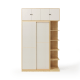 Linspire Grace Sliding Door Wardrobe with Top Cabinet, 2m