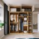 Linspire Grace Sliding Door Wardrobe with Top Cabinet, 2.2m