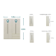 Linspire Stele 4-Door Wardrobe with Drawers & Shelf