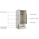 Linspire Stele 4-Door Wardrobe with Drawers & Double Level Hanging