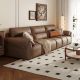 Linspire Plume Leather 5-Seater Sofa, Caramel
