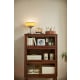 Linspire Cocoa Bookcase with Glass Door 60cm, 3-Tier