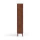 Linspire Cocoa Bookcase with Glass Door 60cm, 5-Tier