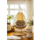 Linspire Cocoon Hanging Egg Chair with Cushion, Cream White