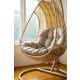 Linspire Cocoon Hanging Egg Chair with Cushion, Cream White