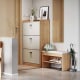 Linspire Miro Shoe Beech 80cm, Beech & Beige