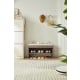 Linspire Miro Shoe Beech 80cm, Ash & Beige