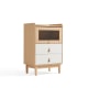 Linspire Aether Chest of 3 Drawers, Natural & White