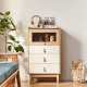 Linspire Aether Chest of 4 Drawers, Natural & White