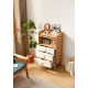 Linspire Aether Chest of 4 Drawers, Natural & White