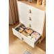 Linspire Aether Chest of 5 Drawers, Natural & White