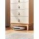 Linspire Aether Chest of 5 Drawers, Natural & White