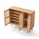 Linspire Naavah Solid Wood Shoe Cabinet