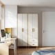 Linspire Fresko Wardrobes with 2 Doors + 2 Drawers, 0.8m