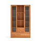Linspire Umber Display Cabinet with Glass Door and Storage Drawer 120cm