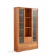 Linspire Umber Display Cabinet with Glass Door and Storage Drawer 120cm