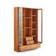 Linspire Umber Display Cabinet with Glass Door and Storage Drawer 120cm