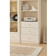 Linspire Ventus Bookcase with Storage Drawers, White