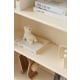 Linspire Ventus Bookcase with Glass Door & Storage Drawers, Off-White