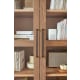 Linspire Ventus Display Cabinet with Glass Door, Beaver