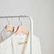 Linspire Pitch Metal Clothes Rack with Storage 56cm, White