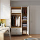 Linspire Fresko Wardrobes with 3 Doors + 2 Drawers, 1.2m