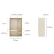 Linspire Haven 3-Door Wardrobe