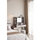 Linspire Juniper Extendable Dressing Table with Cabinet Set, Ash & Light Grey