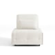 Linspire Mizu Boucle 1-Seater Modular Sofa, Small, White