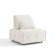 Linspire Mizu Boucle 1-Seater Modular Sofa, Small, White