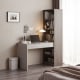 Linspire Rena Desk with Bookcase, Ash & Light Grey