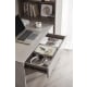 Linspire Rena Desk with Bookcase, Ash & Cool White